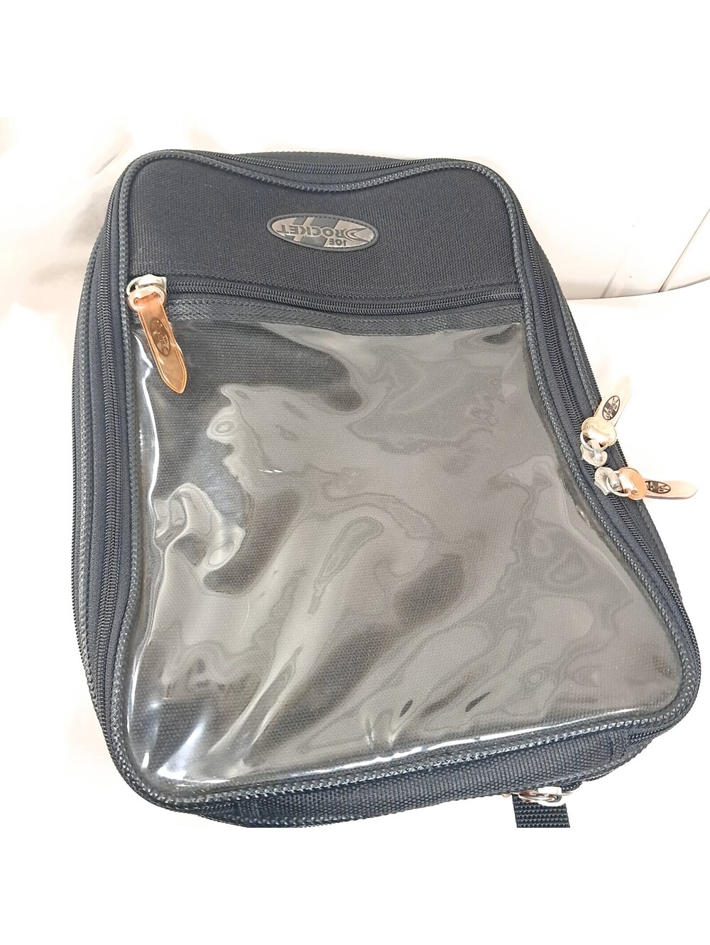 Joe Rocket Motorcycle bag Magnetic Sport Tank Storage Black Clear Map Pocket